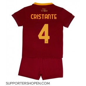 AS Roma Bryan Cristante #4 Hemmatröja Barn 2022-23 Kortärmad (+ korta byxor)